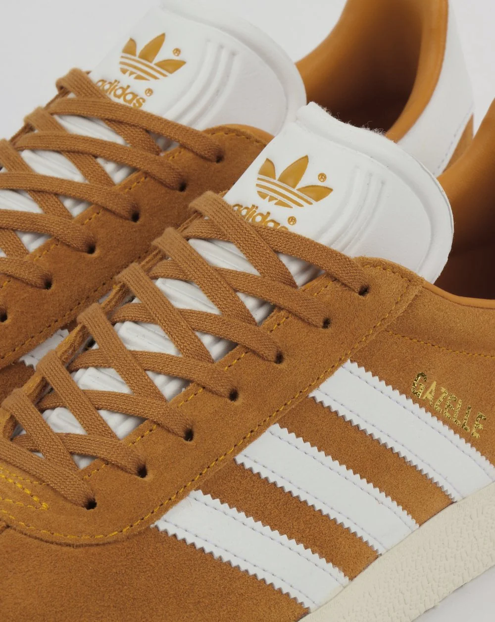 Adidas Gazelle Trainers Collegiate Gold/White - Image 4