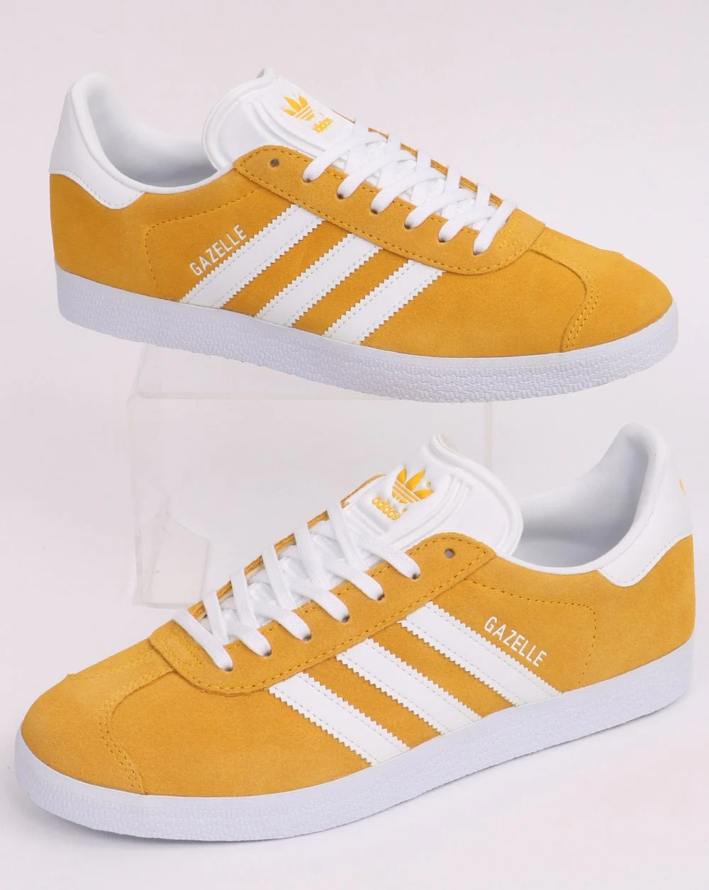 Adidas Gazelle Trainers Golden Yellow/White