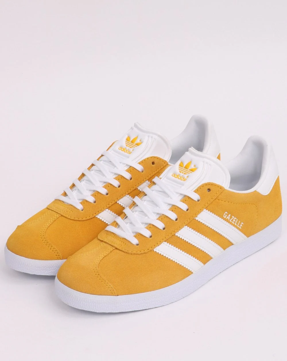 Adidas Gazelle Trainers Golden Yellow/White - Image 3