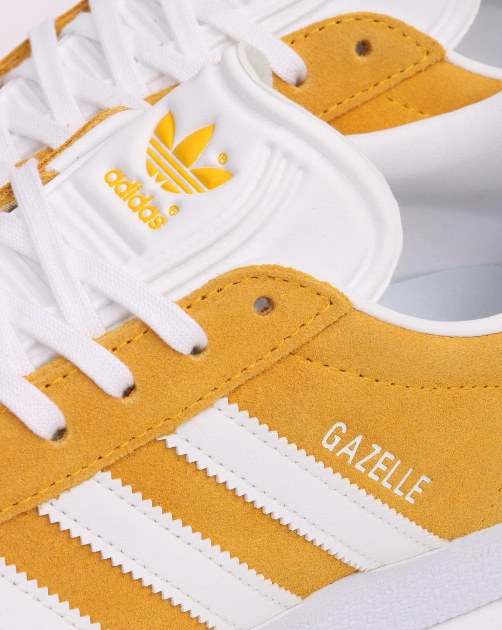 Adidas Gazelle Trainers Golden Yellow/White - Image 4