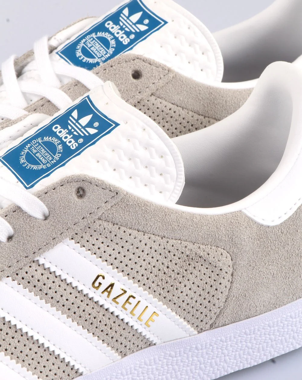 Adidas Gazelle Trainers Grey/white - Image 5