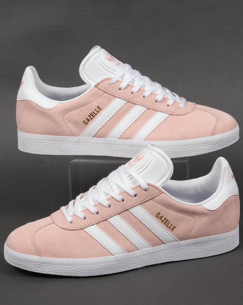 Adidas Gazelle Trainers Light Pink/White
