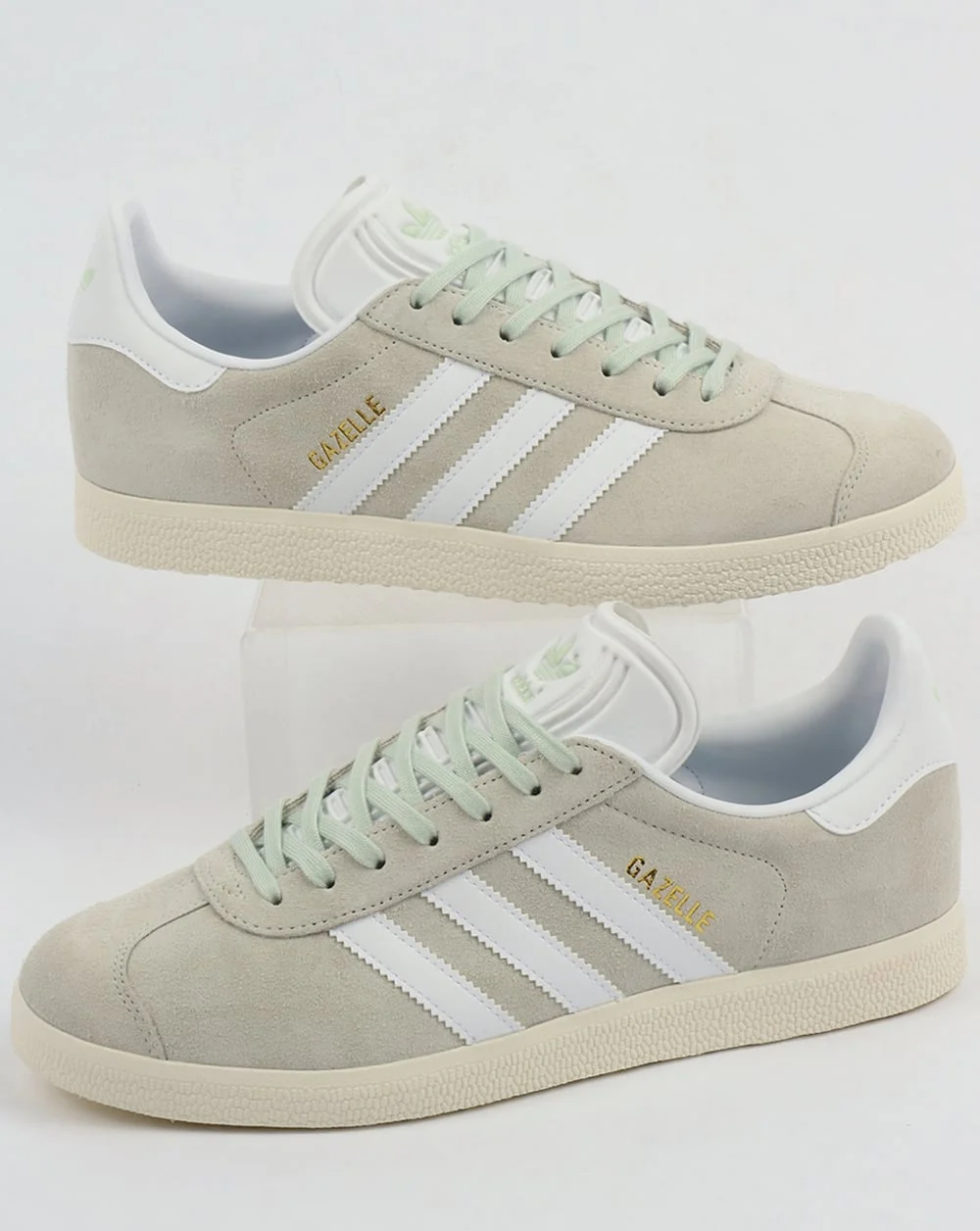 Adidas Gazelle Trainers Linen Green/White - Image 2