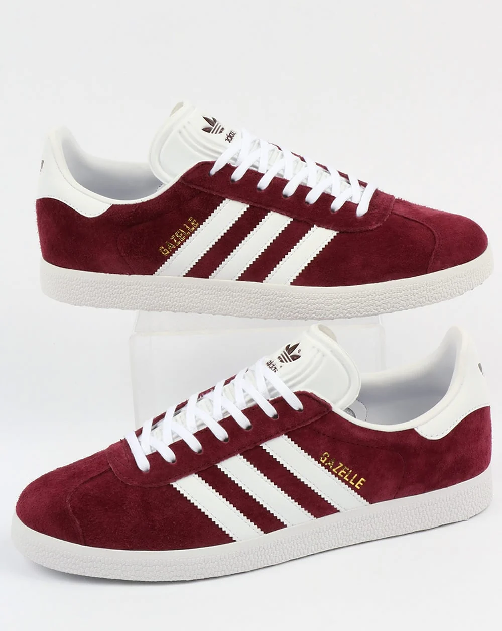 Adidas Gazelle Trainers Maroon/White