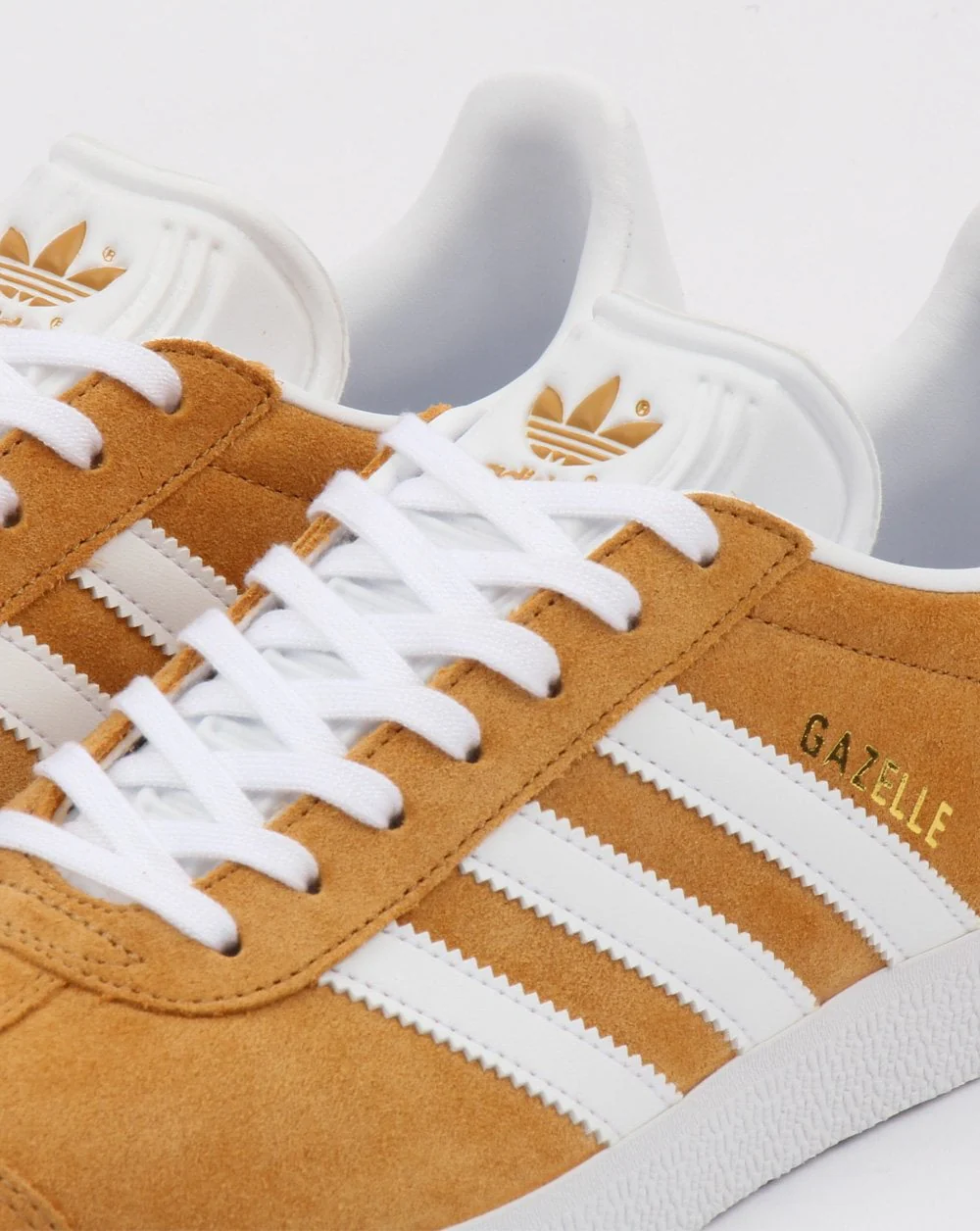 Adidas Gazelle Trainers Mesa Gold /white - Image 4