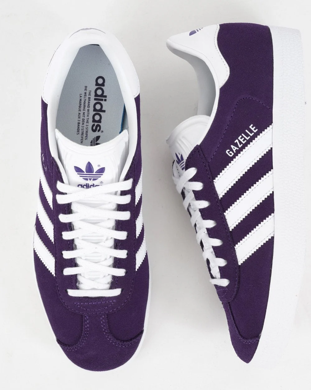 Adidas Gazelle Trainers Purple/White - Image 3