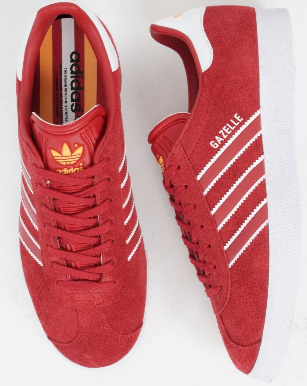 Adidas Gazelle Trainers Red/white - Image 2