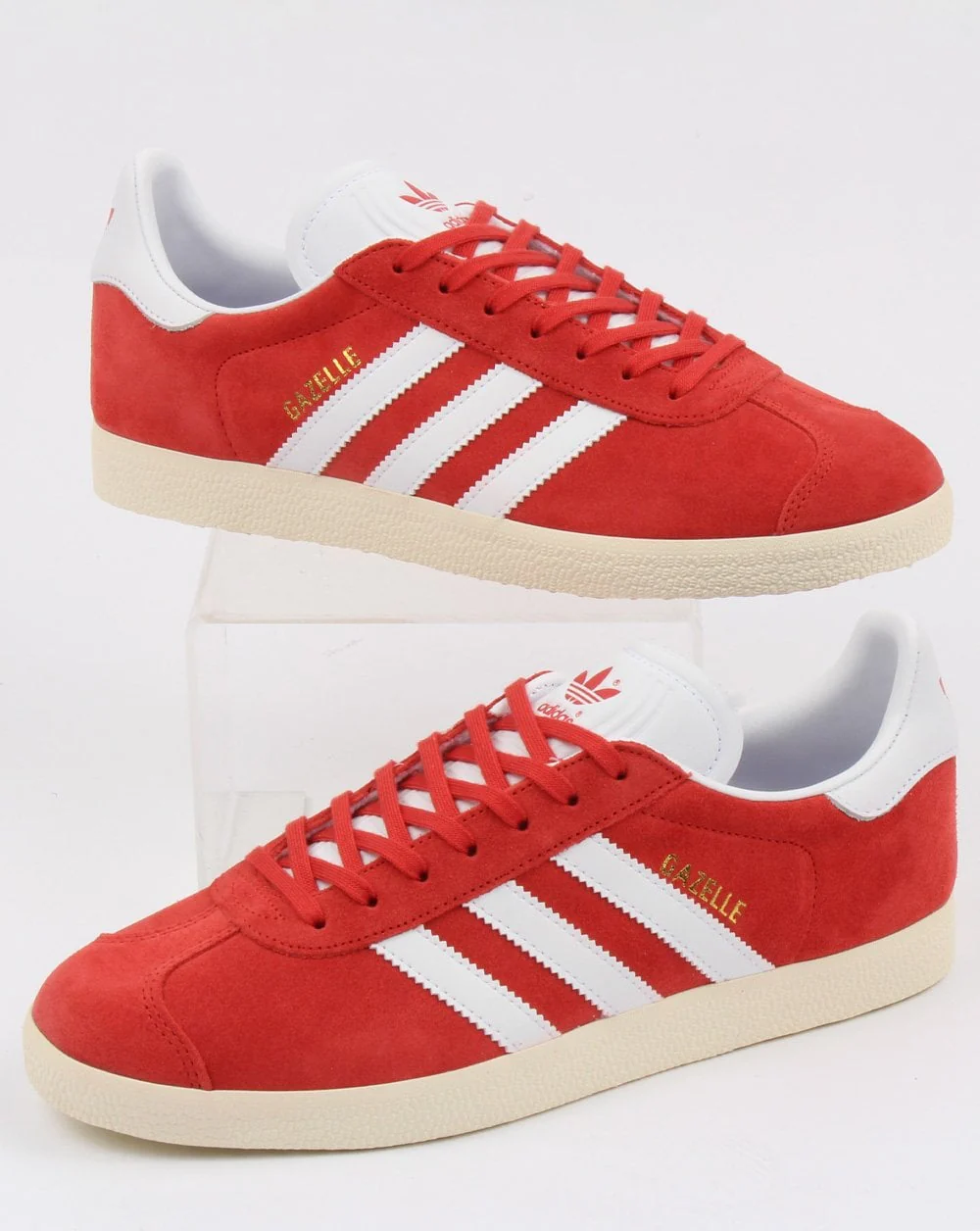Adidas Gazelle Trainers Red/white vintage - Image 2