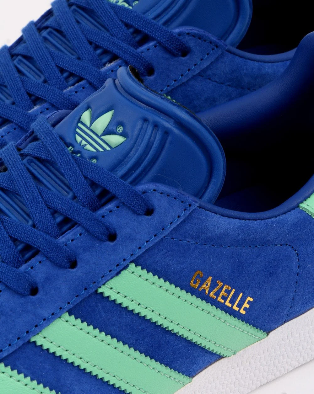 Adidas Gazelle Trainers Royal Blue/Green - Image 2