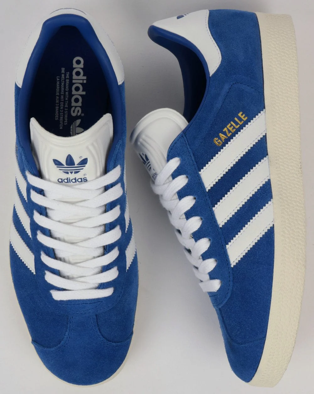 Adidas Gazelle Trainers Royal/White Vintage - Image 2