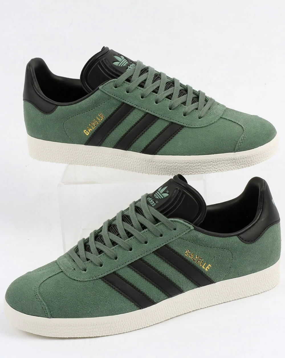 Adidas Gazelle Trainers Trace Green/Black