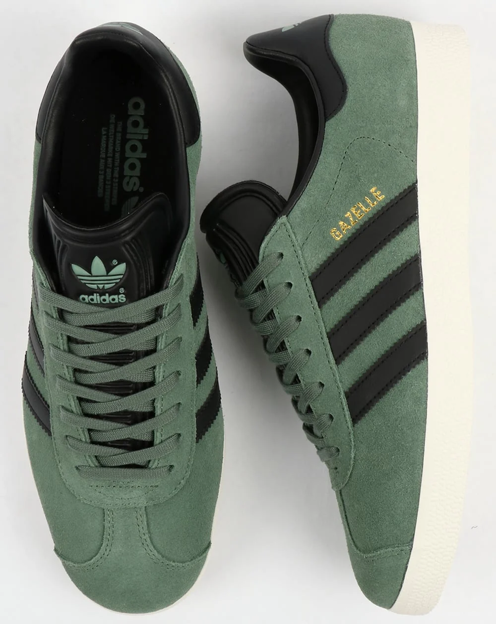 Adidas Gazelle Trainers Trace Green/Black - Image 2