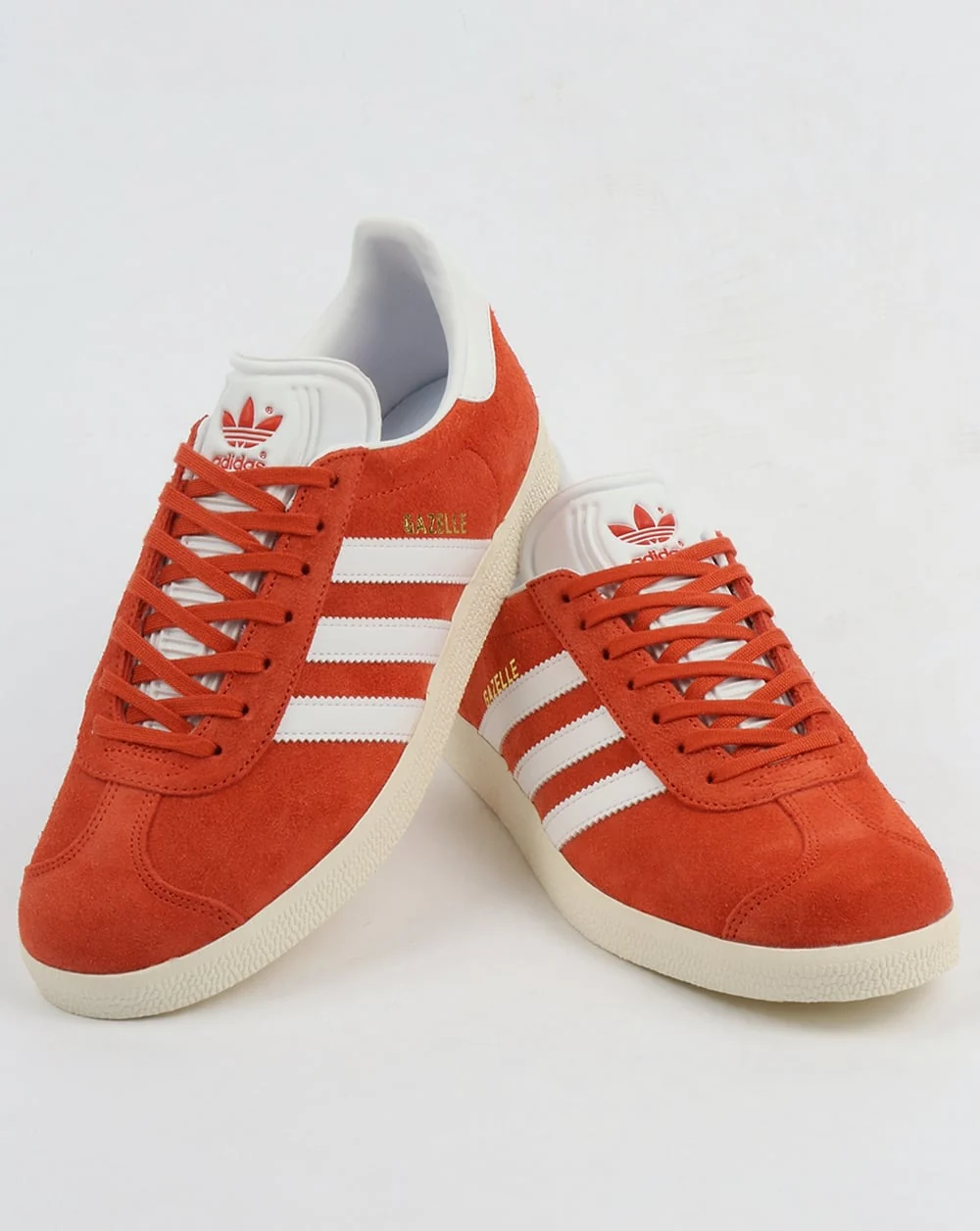 Adidas Gazelle Trainers Vintage Orange/White - Image 4