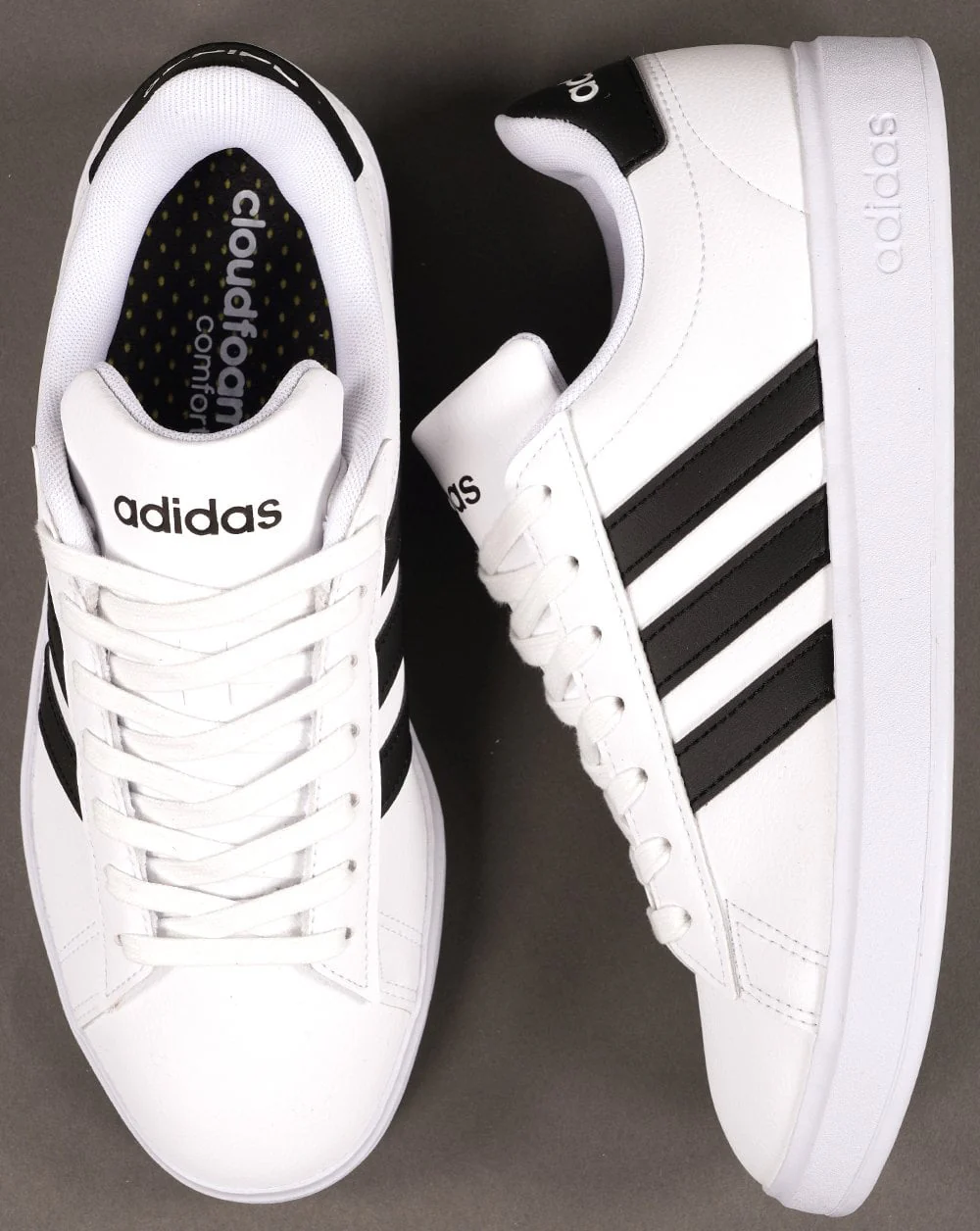 Adidas Grand Court 2.0 Trainers White/Black - Image 4