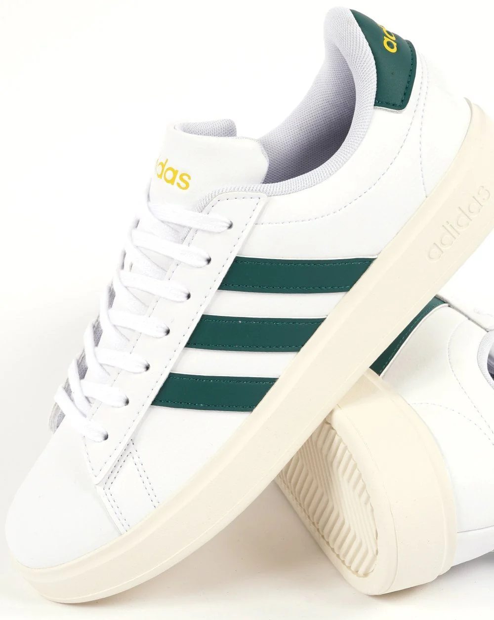Adidas Grand Court 2.0 Trainers White Green - Image 2