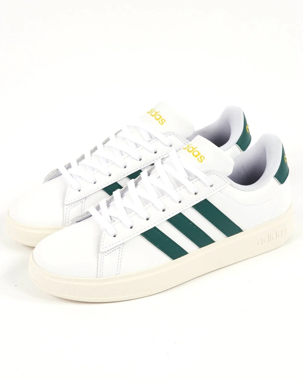 Adidas Grand Court 2.0 Trainers White Green - Image 3