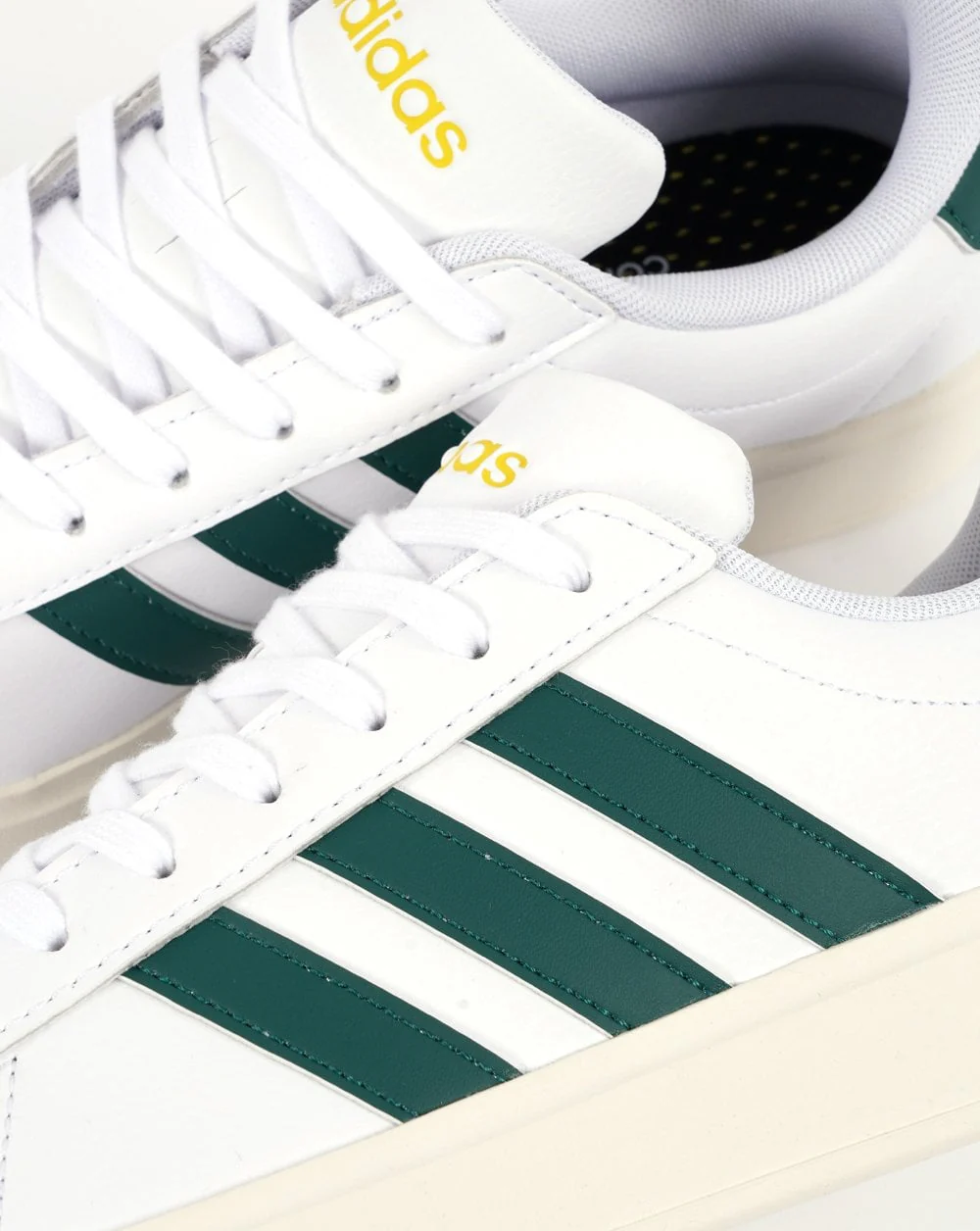 Adidas Grand Court 2.0 Trainers White Green - Image 4