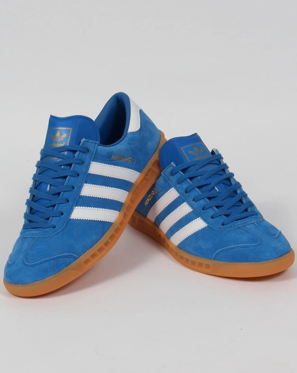 Adidas Hamburg Trainers Bluebird Blue/White - Image 3