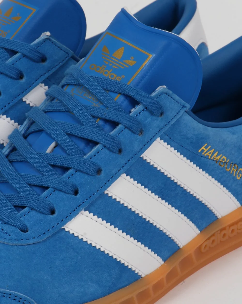 Adidas Hamburg Trainers Bluebird Blue/White - Image 4