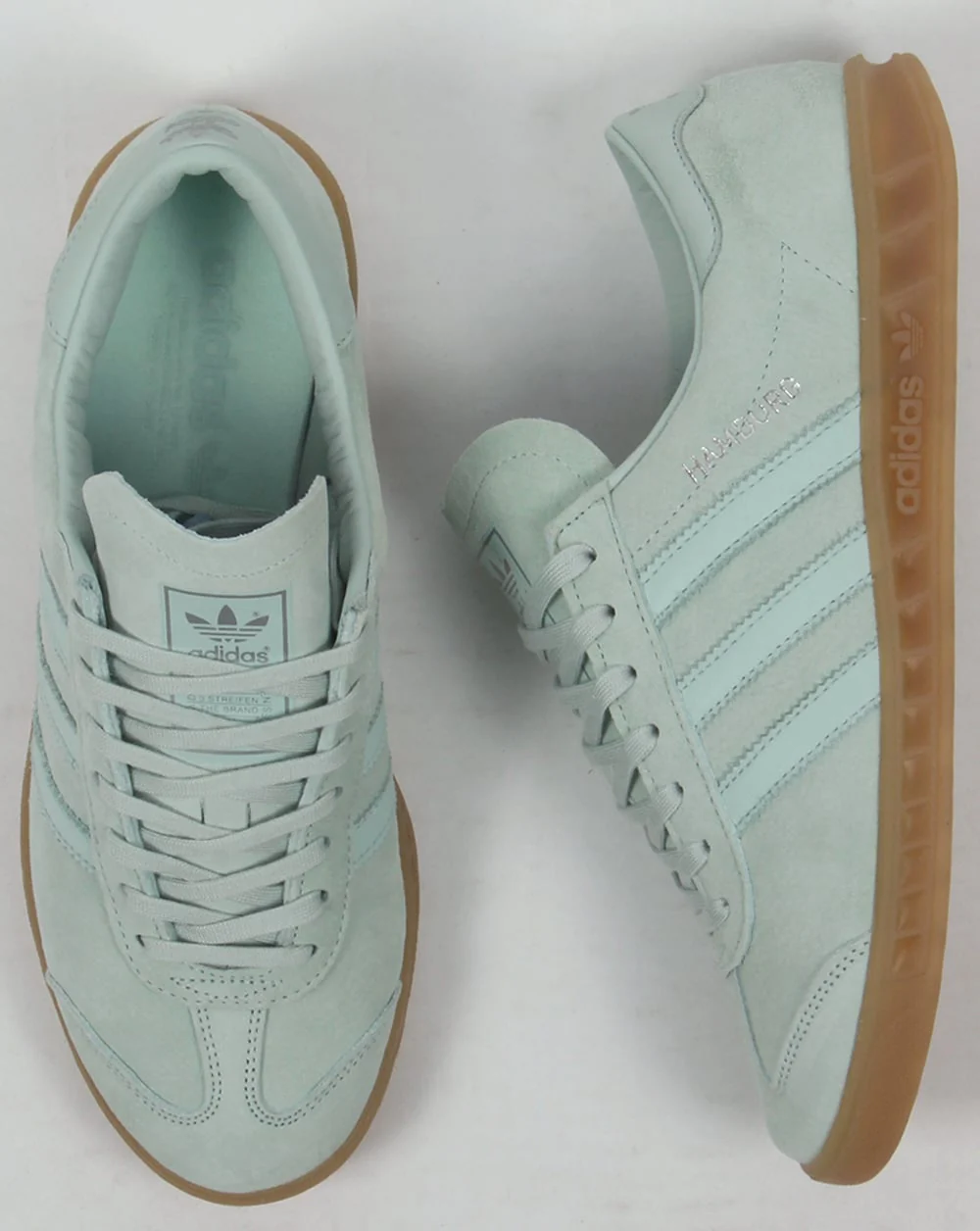 Adidas Hamburg Trainers Green Chalk - Image 2