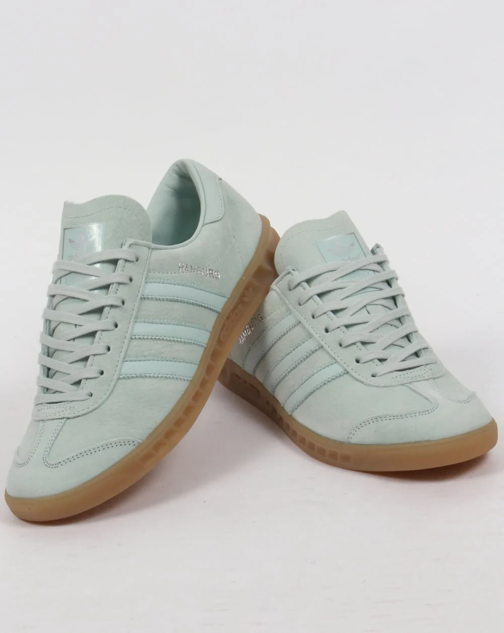 Adidas Hamburg Trainers Green Chalk - Image 3