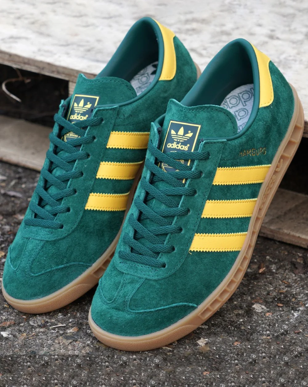 Adidas Hamburg Trainers Green/Yellow