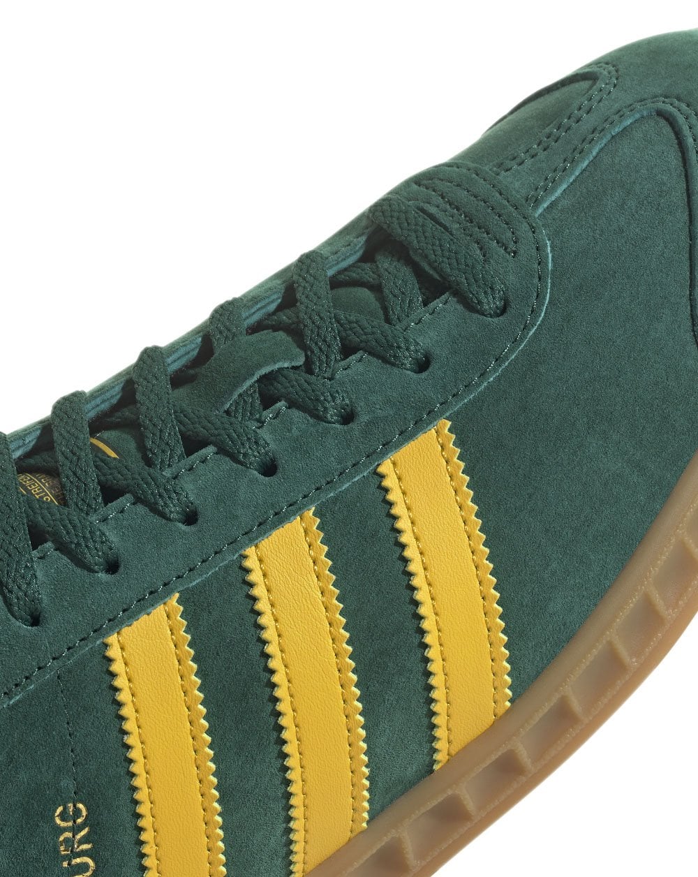Adidas Hamburg Trainers Green/Yellow - Image 3