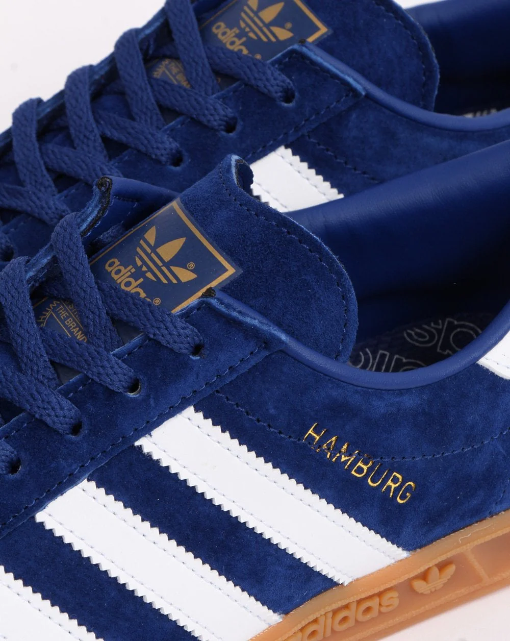 Adidas Hamburg Trainers Navy Blue/White - Image 2