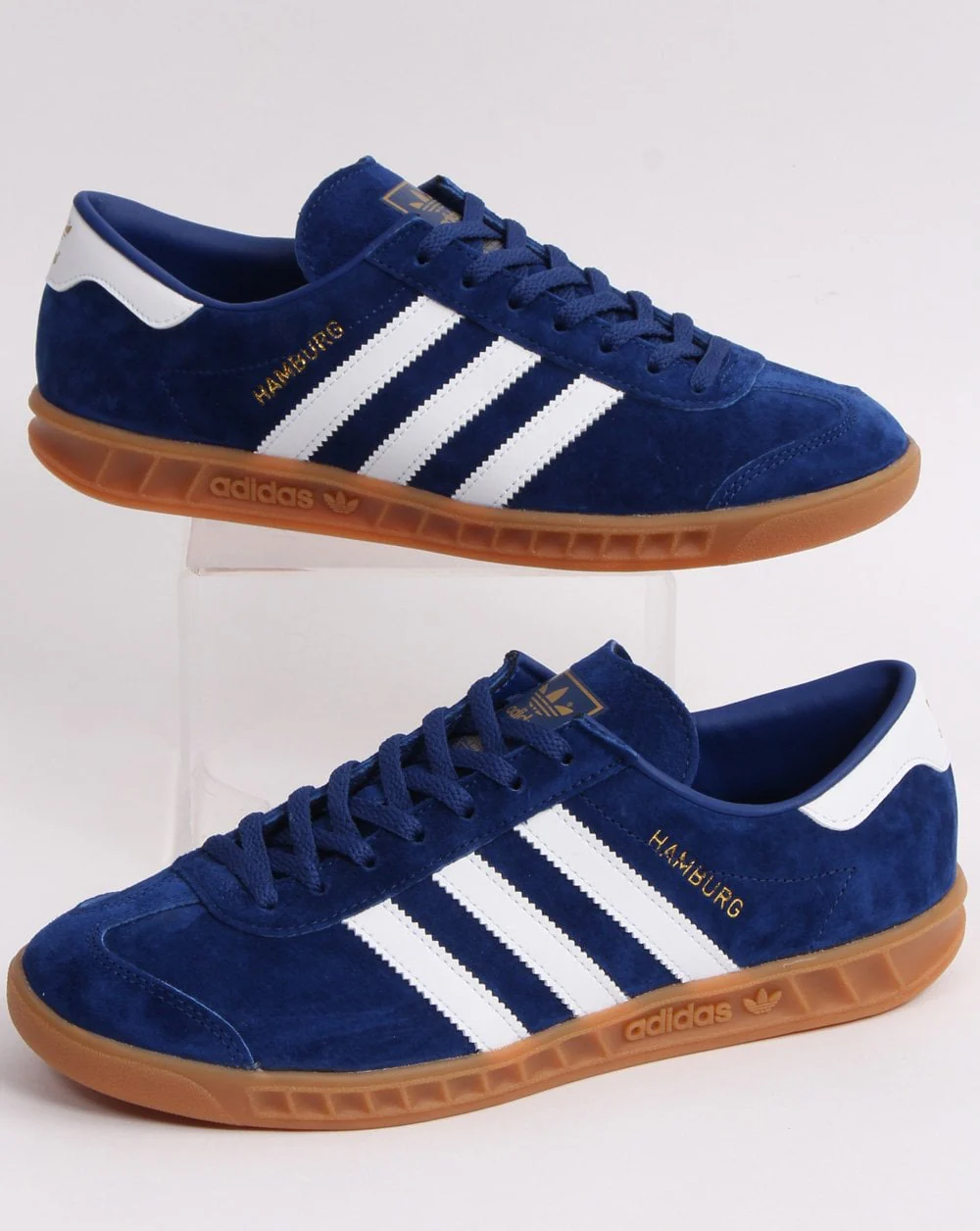 Adidas Hamburg Trainers Navy Blue/White - Image 3