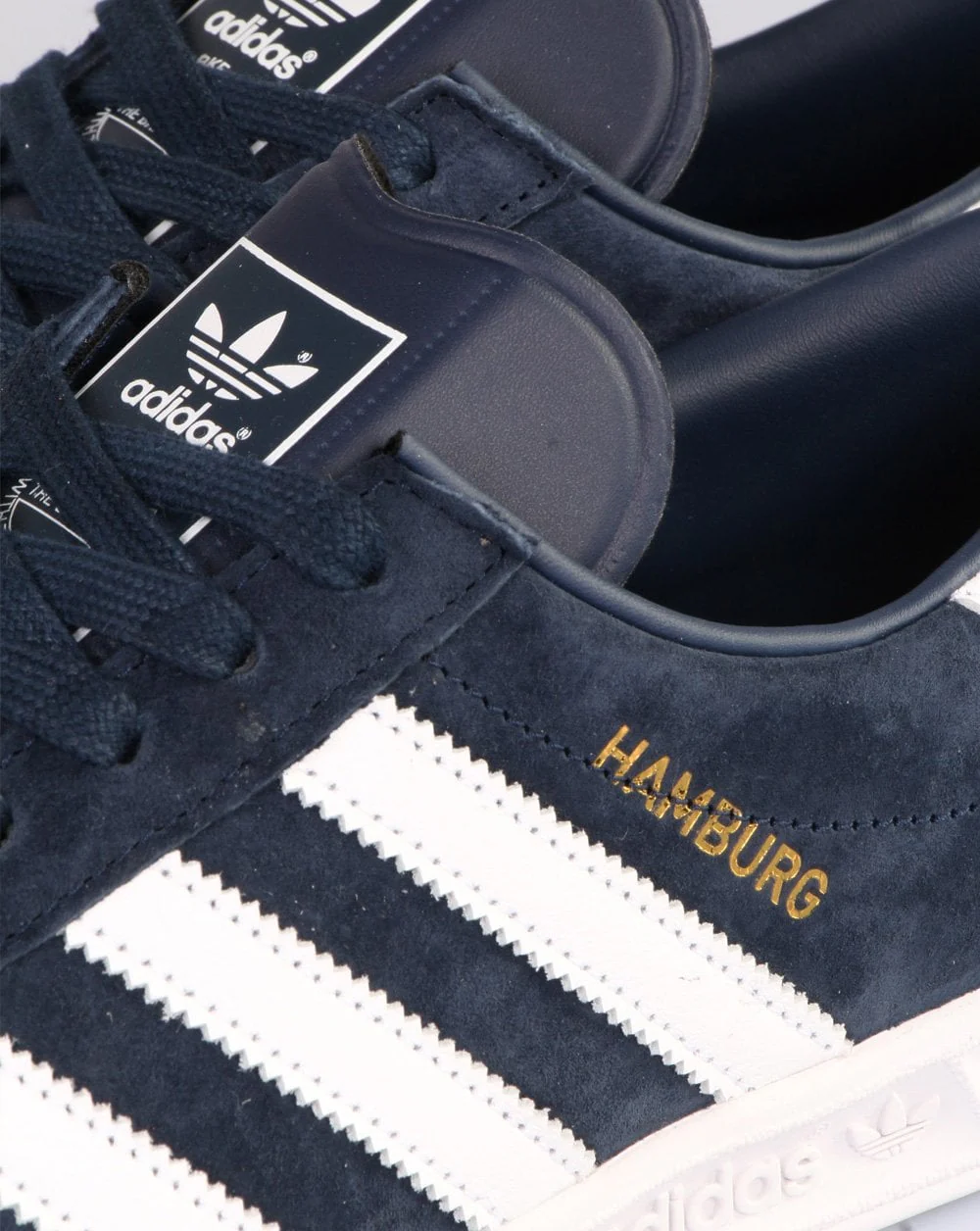 Adidas Hamburg Trainers Navy/White - Image 2