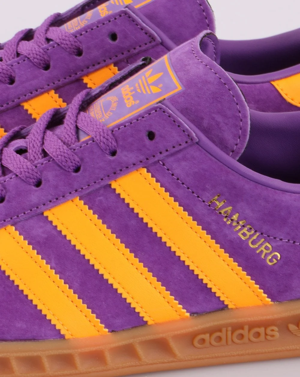 Adidas Hamburg Trainers Purple/ Gold - Image 5