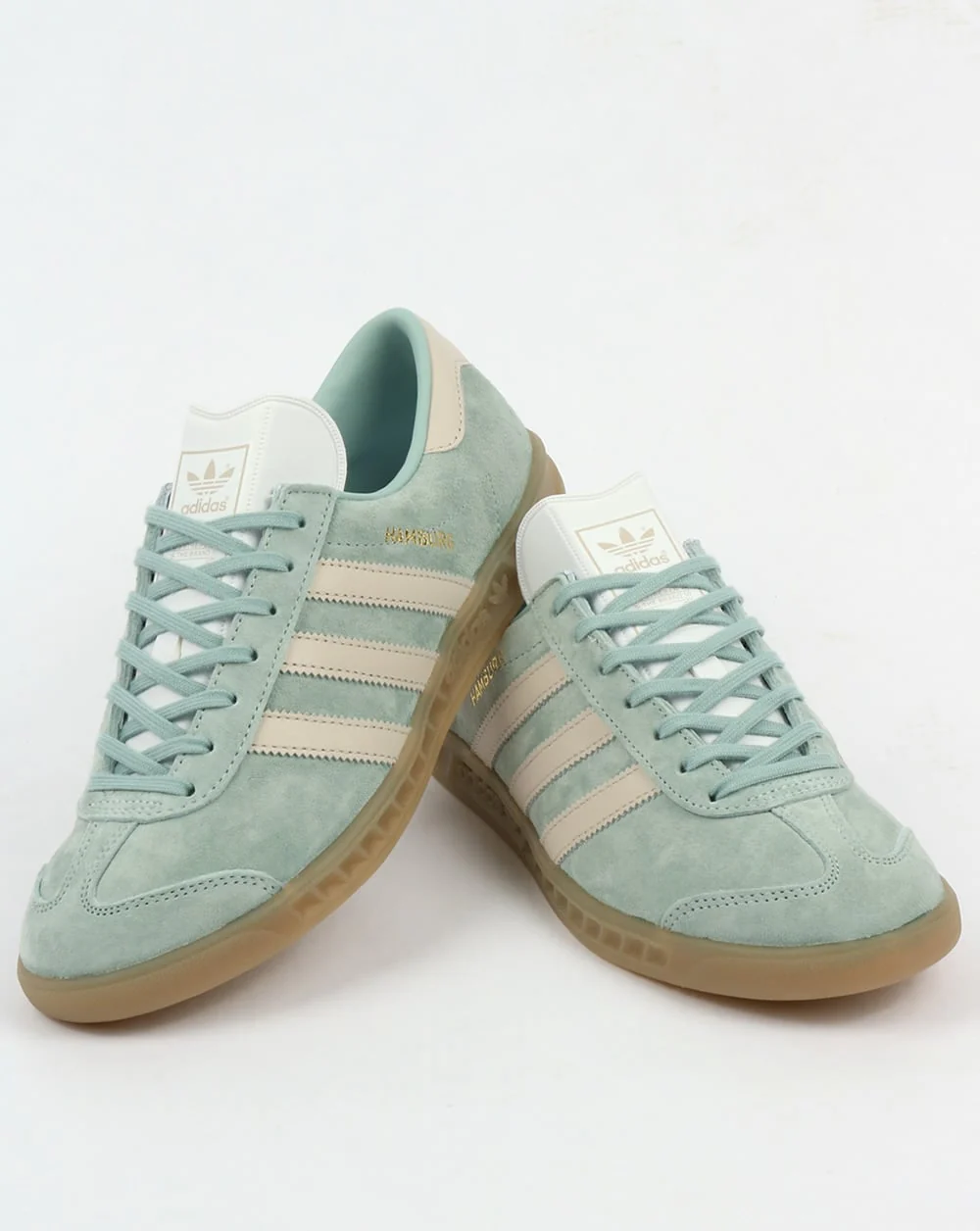 Adidas Hamburg Trainers Tactile Green/Clear Brown - Image 3