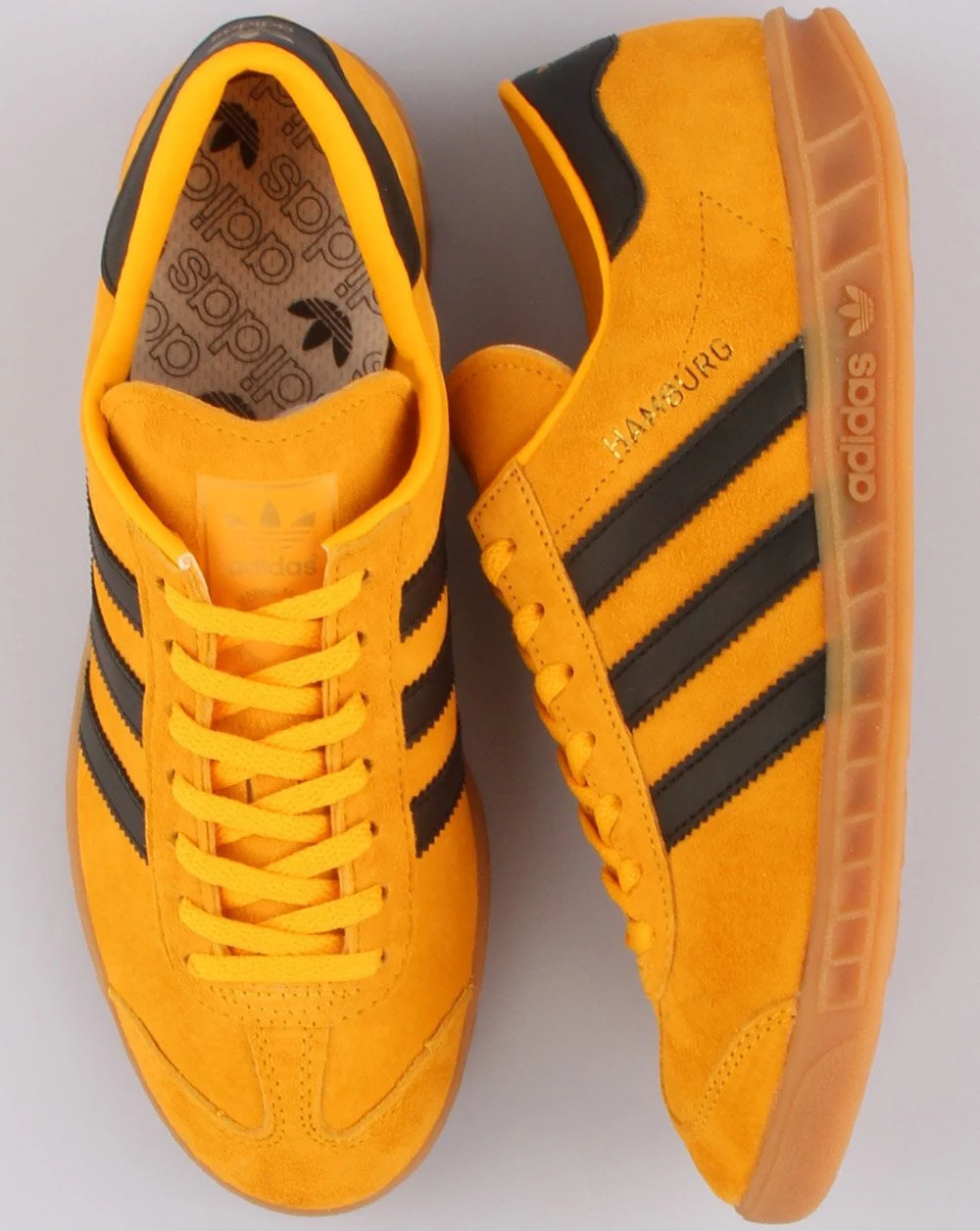 Adidas Hamburg Trainers Yellow/Black - Image 2