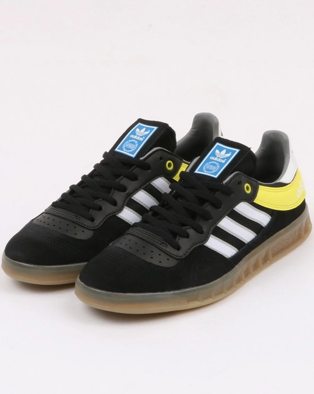 Adidas Handball Top Trainers Black/White/Shock Yellow - Image 3