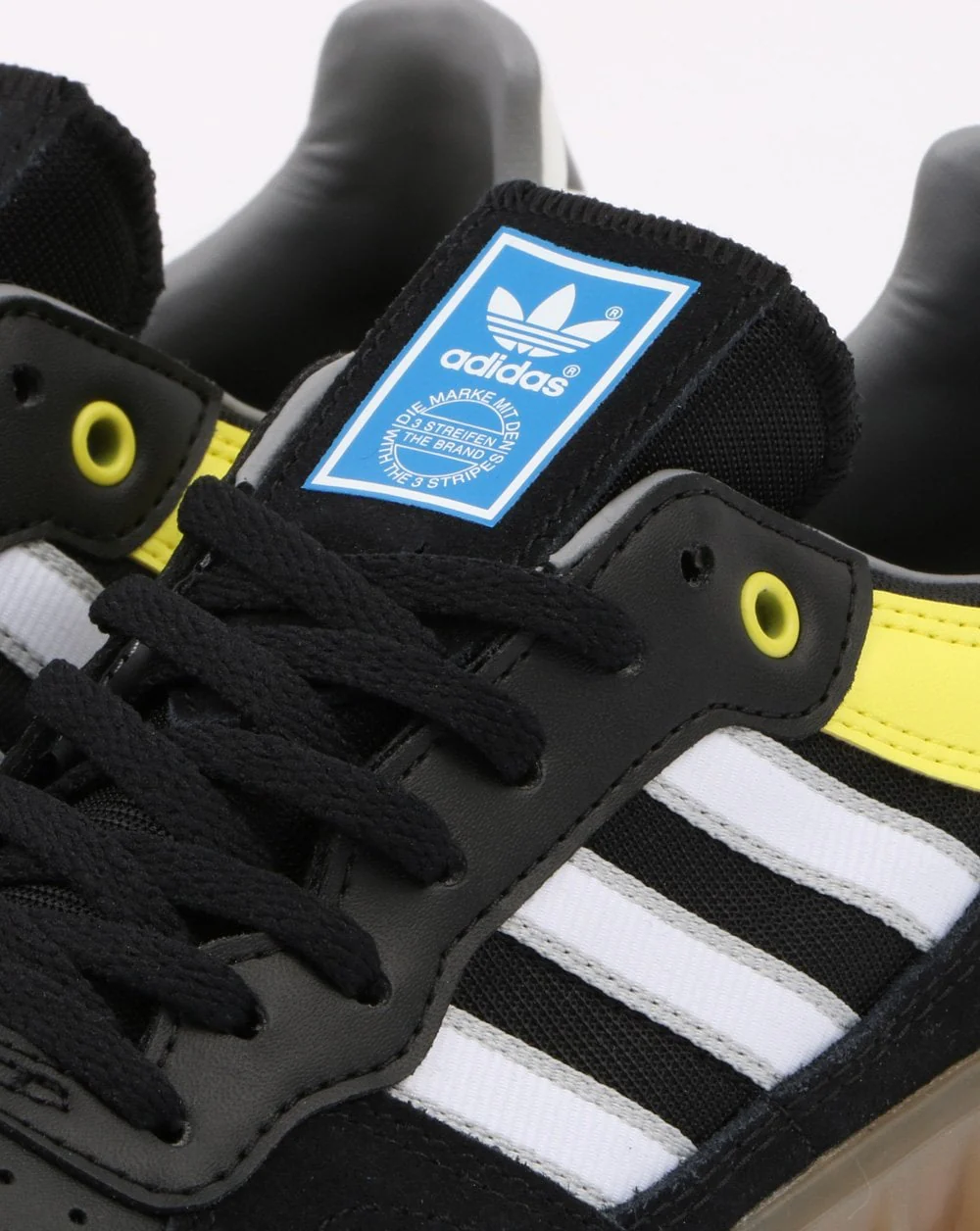 Adidas Handball Top Trainers Black/White/Shock Yellow - Image 4
