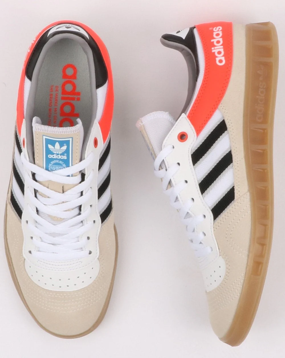 Adidas Handball Top Trainers White/Black/Solar Red - Image 2