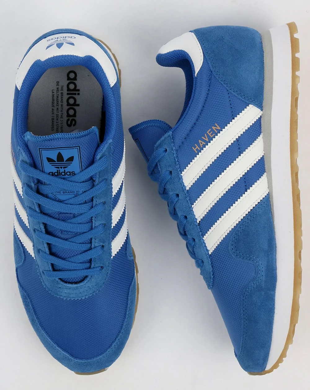 Adidas Haven Trainers Blue/White/Gum - Image 2