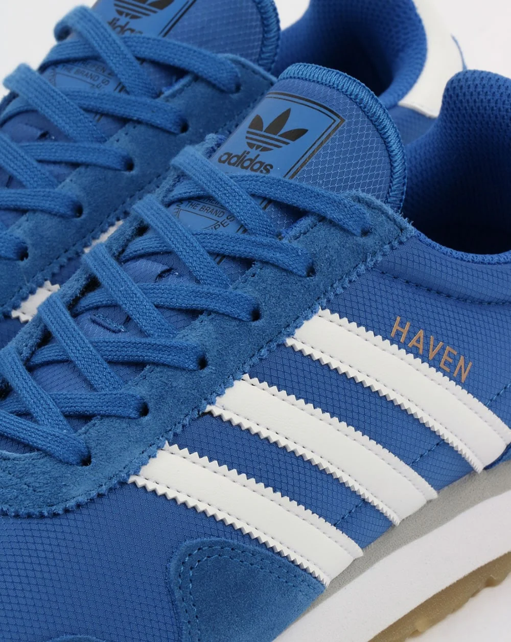 Adidas Haven Trainers Blue/White/Gum - Image 3
