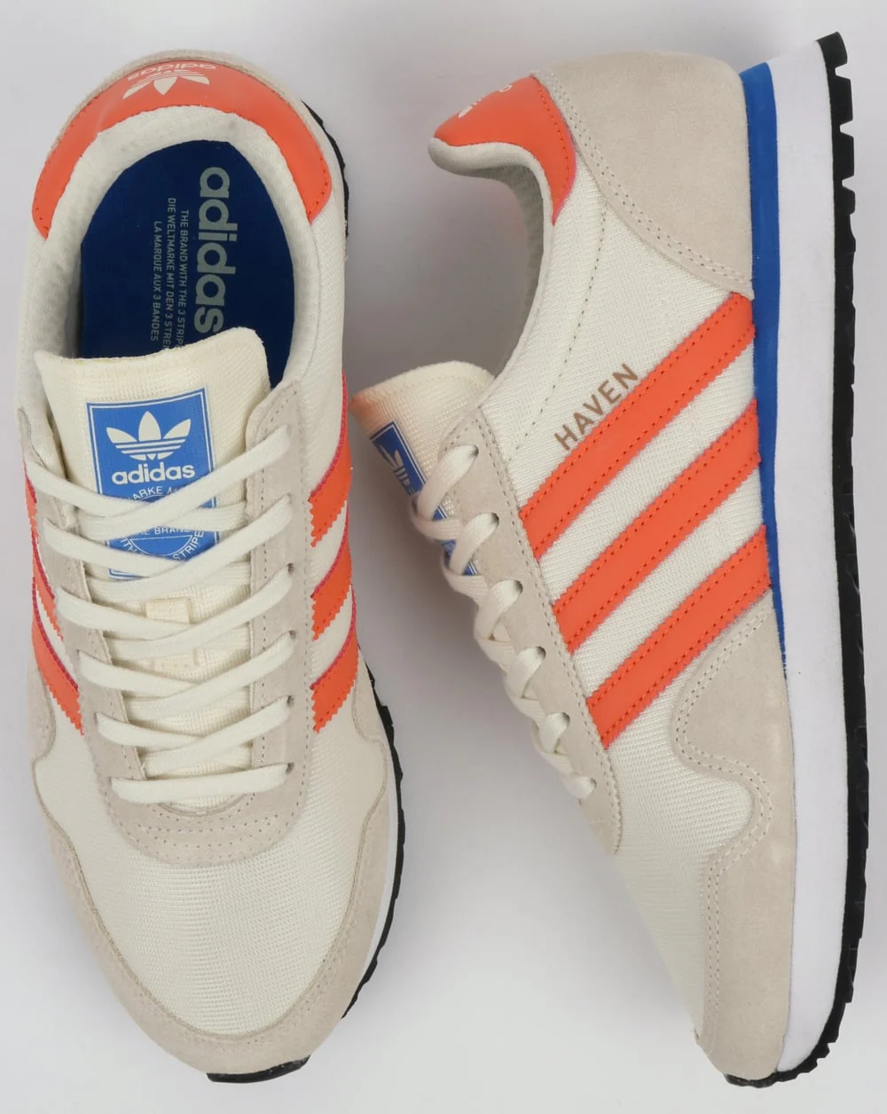 Adidas Haven Trainers Chalk White/Trace Orange - Image 2