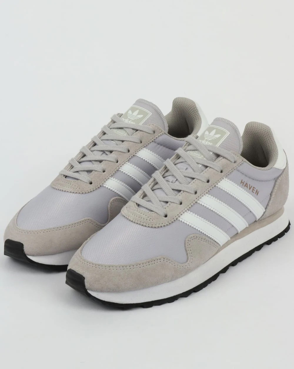 Adidas Haven Trainers Light Grey/White - Image 3