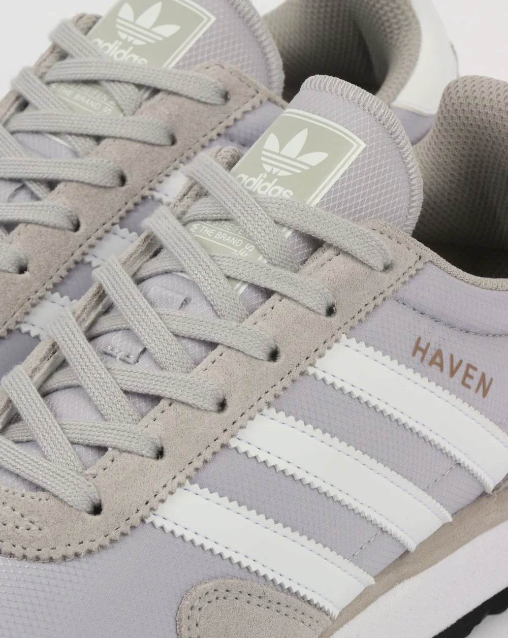 Adidas Haven Trainers Light Grey/White - Image 4