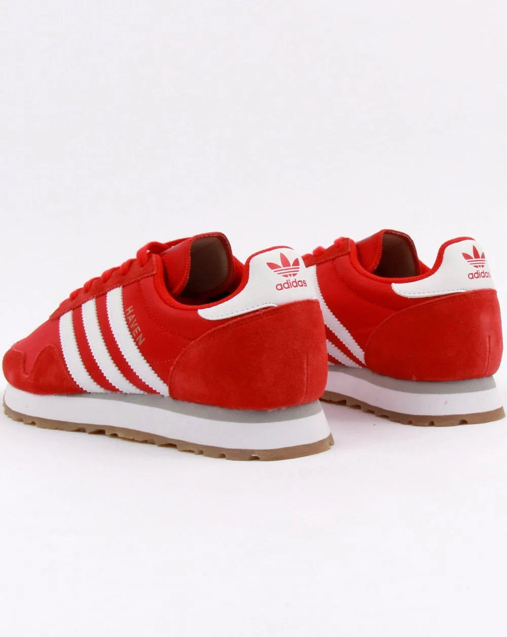 Adidas Haven Trainers Red/White/Gum - Image 3