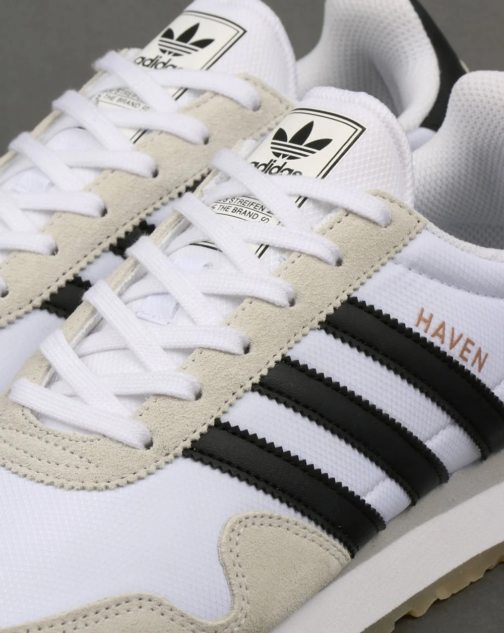 Adidas Haven Trainers White/Black/Gum