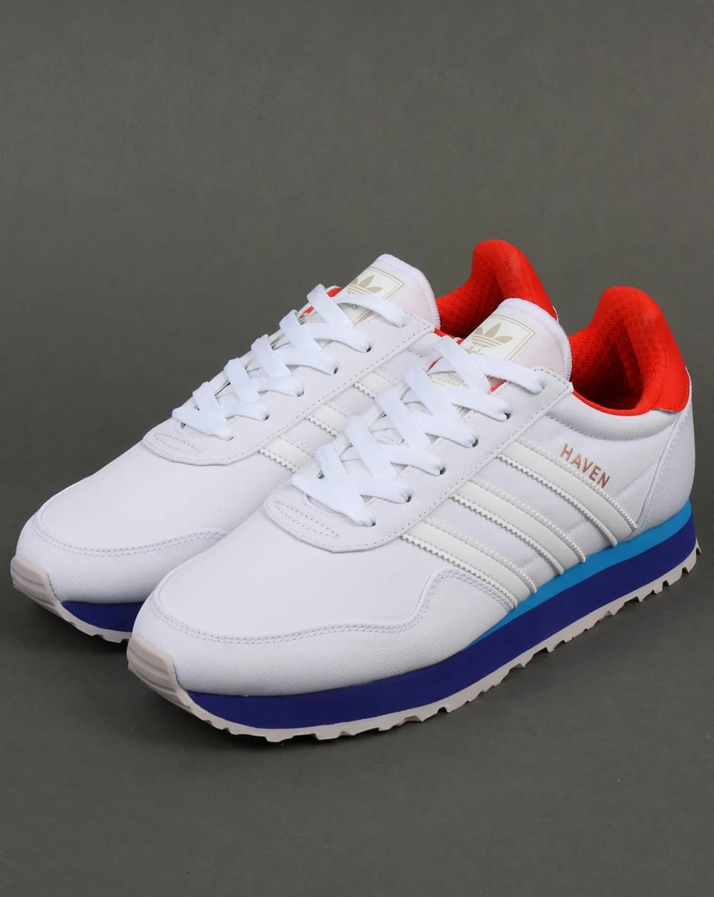 Adidas Haven Trainers White - orange - Image 2