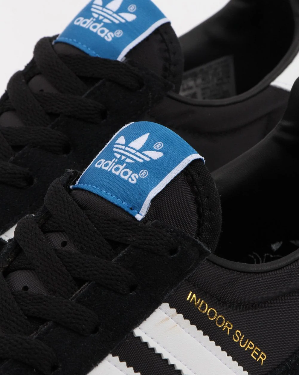 Adidas Indoor Super Trainers Black/White/Gum - Image 3