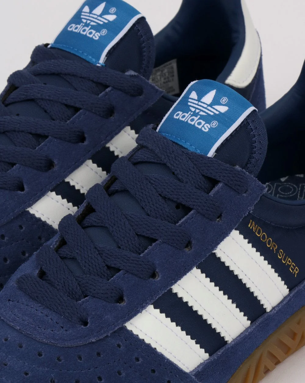 Adidas Indoor Super Trainers Navy Indigo/White/Gum - Image 4