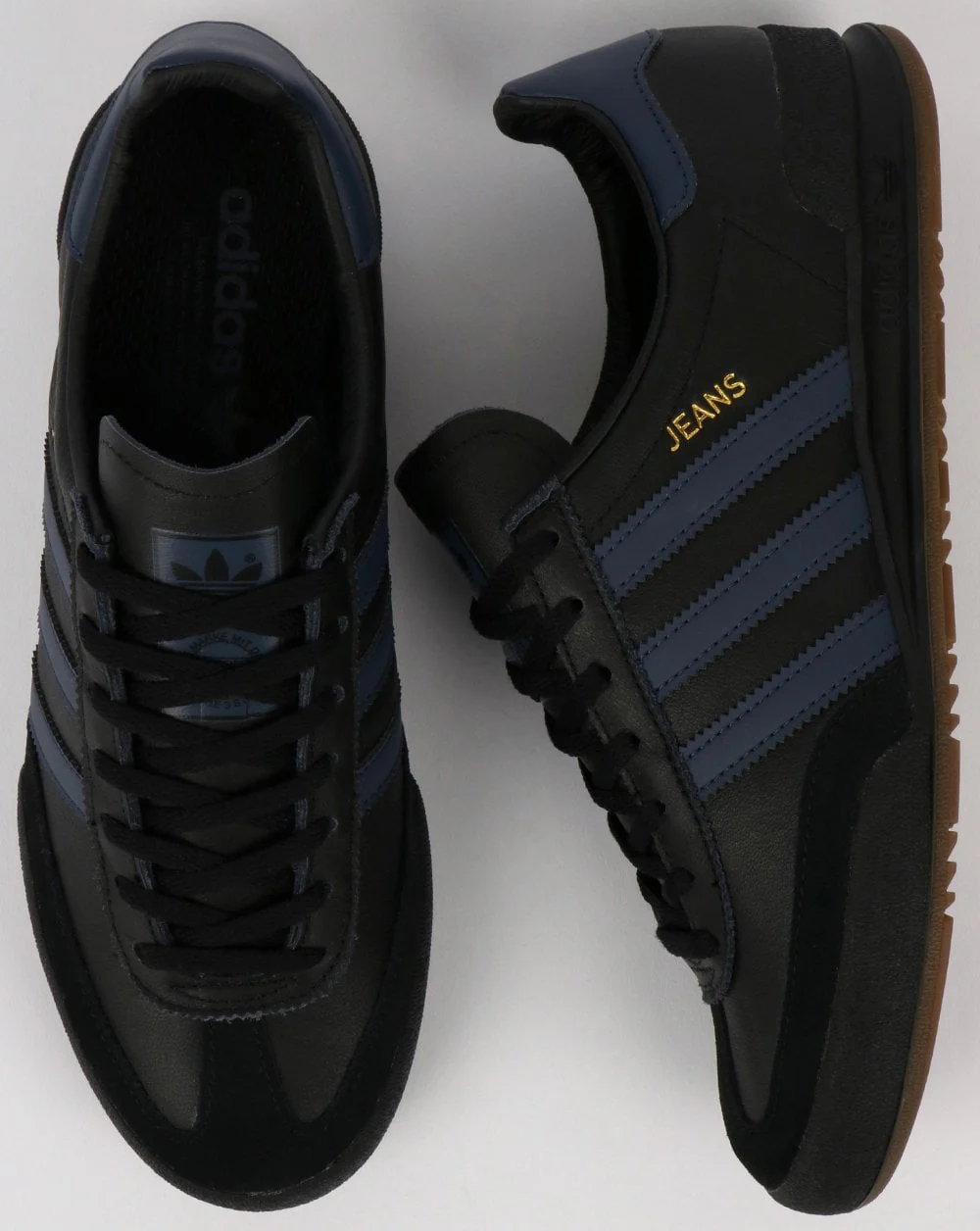 Adidas Jeans Leather Trainers Black leather - Image 2