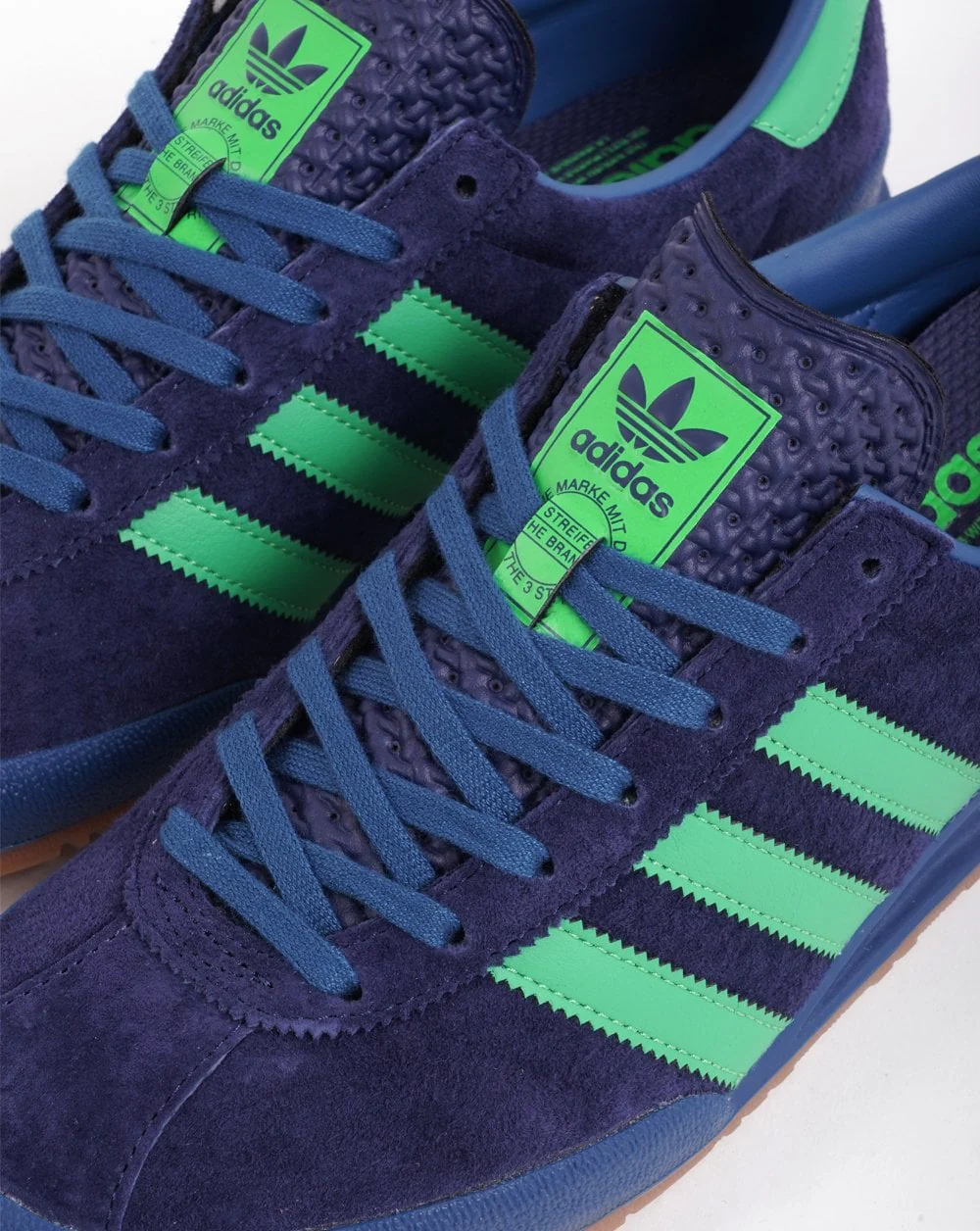 Adidas Jeans MK II Trainers Dark Blue/Green - Image 2