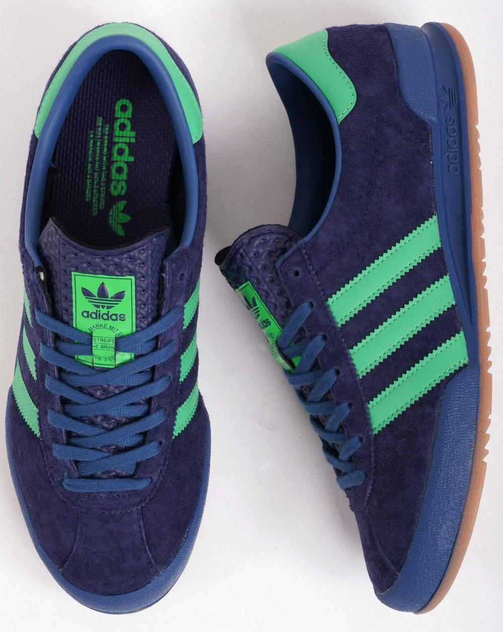 Adidas Jeans MK II Trainers Dark Blue/Green - Image 4