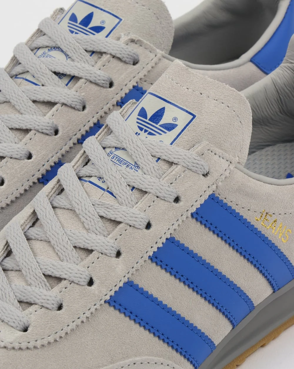 Adidas Jeans MK2 Trainers Grey/Hi Res Blue - Image 3
